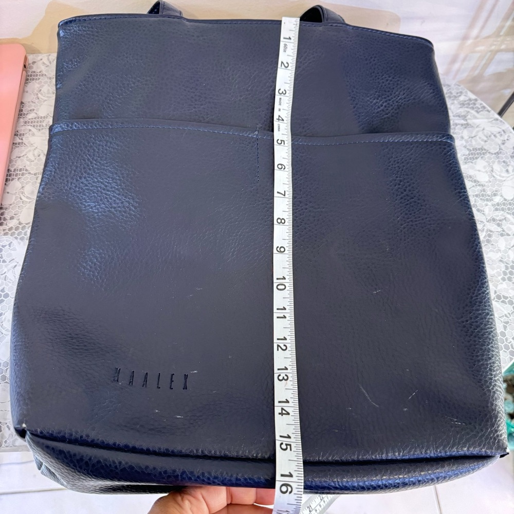 Maalex Leather  Navy Blue Womens Shoulder Bag - Picture 13 of 15